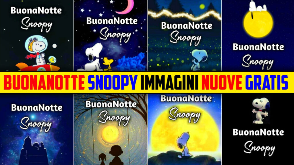 Buonanotte Snoopy Immagini, Gif, Fotos Nuove Gratis 2024